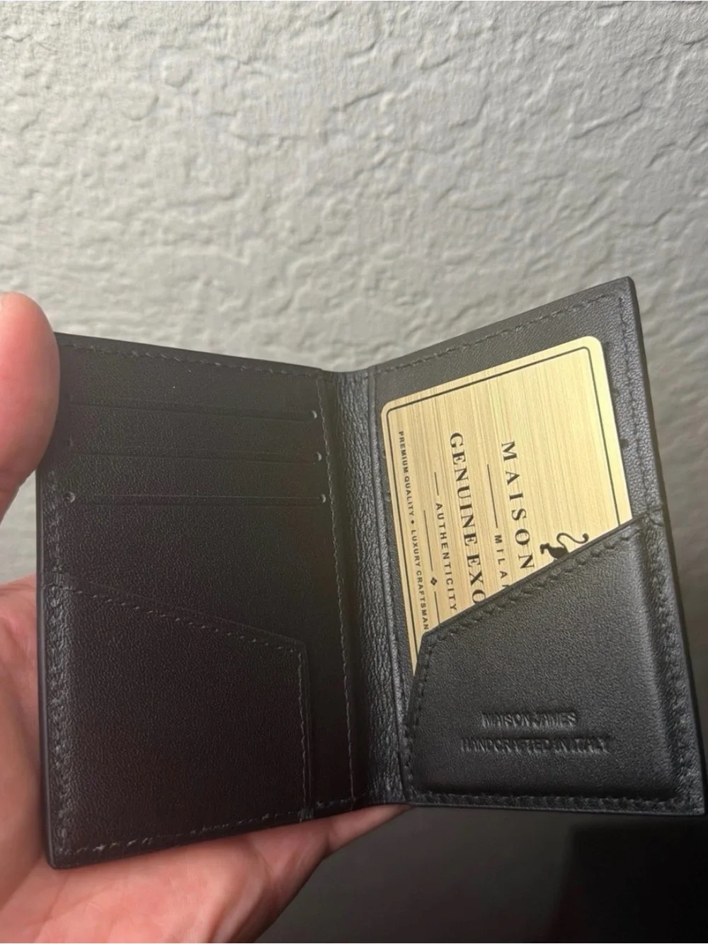 Maison James Genuine Exotic Snakeskin Pocket Organizer